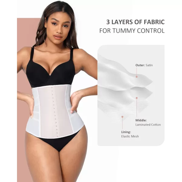 Waist Trainer for Women Lower Belly Fat Mesh Corset Shapewear Tummy Control Body Shaper with Steel Bones