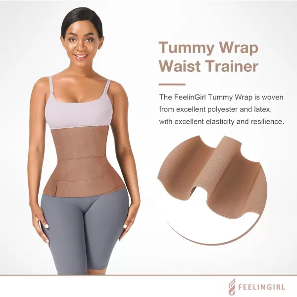 Waist Trainer for Women Sauna Belt Tummy Wrap Plus Size Snatch Me Up Bandage