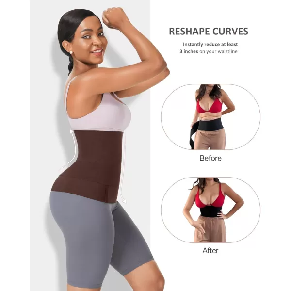 Waist Trainer for Women Snatch Bandage Tummy Wrap Plus Size Workout Waist Trimmer for Gym Sport