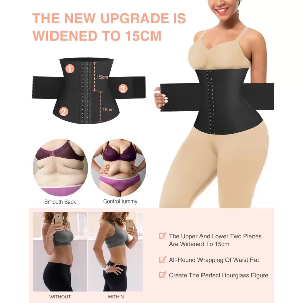 Waist Trainers for Women Workout Sets Belly Fat Seamless Underbust Waist Corsets Cincher