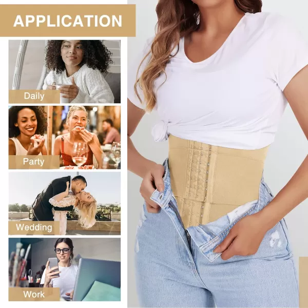 Waist Trainers for Women Workout Sets Belly Fat Seamless Underbust Waist Corsets Cincher