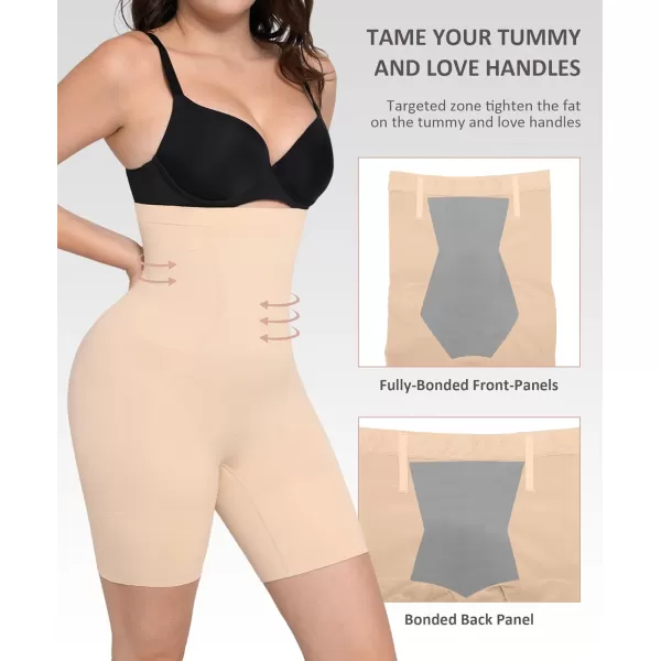Womens Shapewear Tummy Control High Waisted Seamless Body Shaper Shorts Girdle Butt Lifting Panties Thigh Slimmer