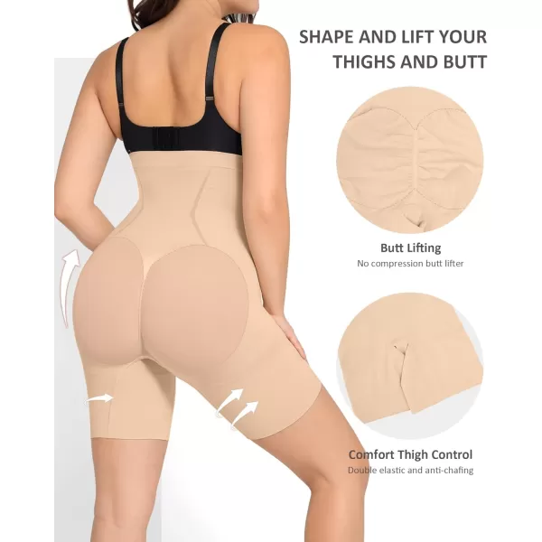 Womens Shapewear Tummy Control High Waisted Seamless Body Shaper Shorts Girdle Butt Lifting Panties Thigh Slimmer