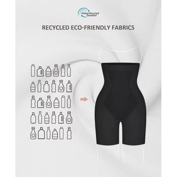 Womens Shapewear Tummy Control High Waisted Seamless Body Shaper Shorts Girdle Butt Lifting Panties Thigh Slimmer