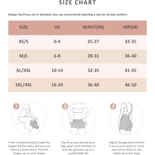 Womens Shapewear Tummy Control High Waisted Seamless Body Shaper Shorts Girdle Butt Lifting Panties Thigh Slimmer