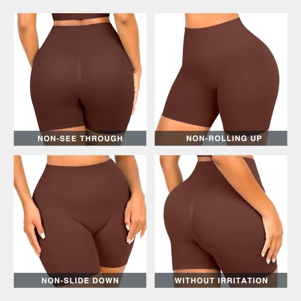 Workout Sets for Women 2 Piece Outfits Seamless Ribbed Sport Bra High Waist Shorts Reg &amp; Plus Size