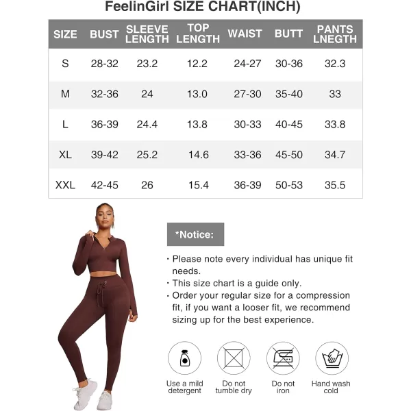 Workout Sets for Women 2 Piece Seamless Long Sleeve Crop Tops Seamless Ribbed High Waist Leggings