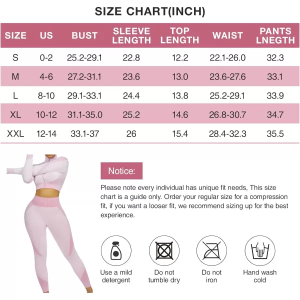 Workout Sets for Women-2 Piece Seamless Yoga Outfit High Waist Leggings Crop Top Gym Sets