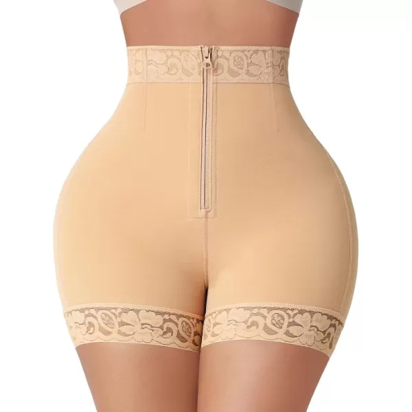 Body Shaper for Women Butt Lifting Shapewear Tummy Control Panties with Hook Zipper Closure