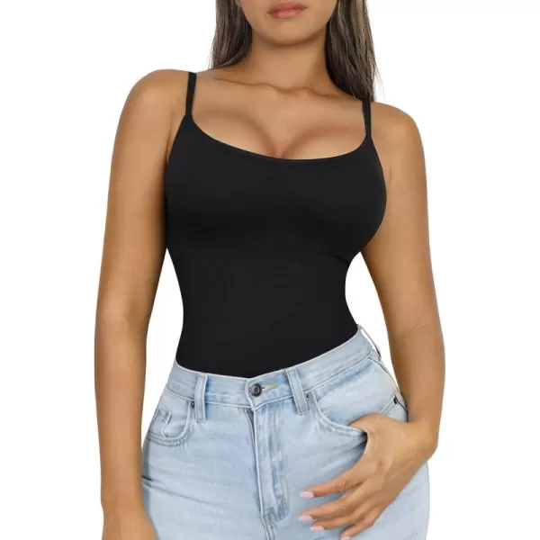 Compression Cami for Women Tummy Control Camisole with Padded Bras Scoop Neck Shapewear Tank Tops