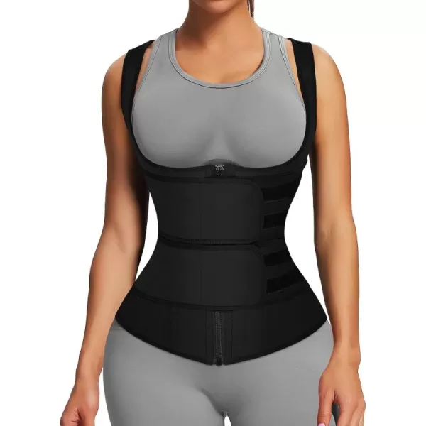 Latex Waist Trainers Vest for Women Plus Size Waist Cincher Corset Fajas Triple Belts 3 Hooks 9 Steel Bones