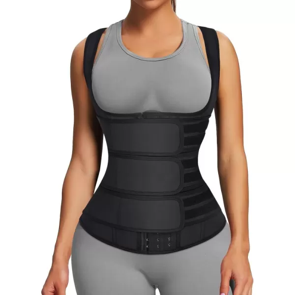 Latex Waist Trainers Vest for Women Plus Size Waist Cincher Corset Fajas Triple Belts 3 Hooks 9 Steel Bones