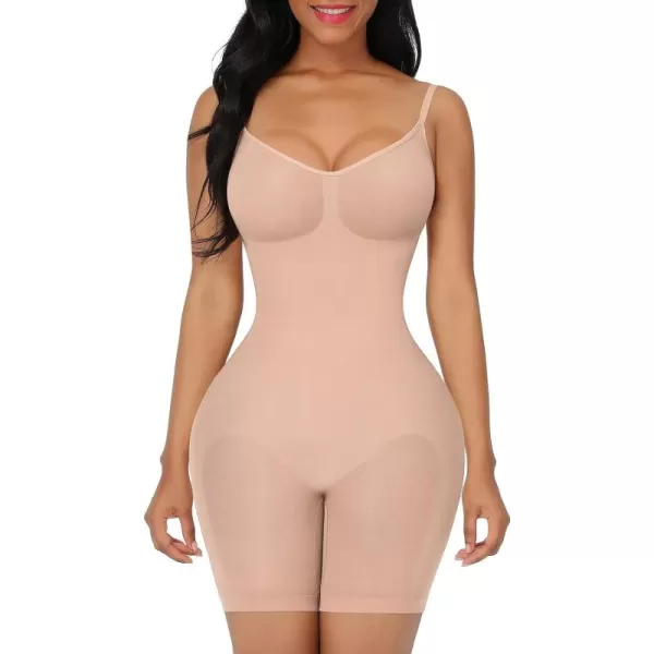 Shapewear Bodysuit Tummy Control Shaper for Women Seamless Butt Lifter Thigh Slimmer Body Shaper
