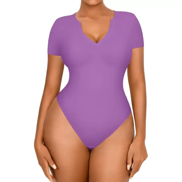Square Neck Bodysuit for Women Short Sleeve/Sleeveless Tummy Control Slimming Bodysuit Going Out Tank Tops