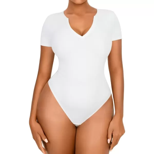 Square Neck Bodysuit for Women Short Sleeve/Sleeveless Tummy Control Slimming Bodysuit Going Out Tank Tops