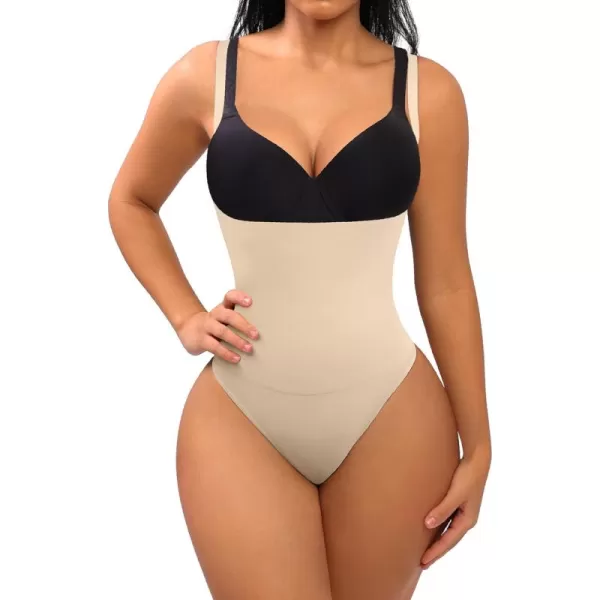 Thong Shapewear for Women Tummy Control Seamless Body Shaper High Waisted Panties Slimming Underwear