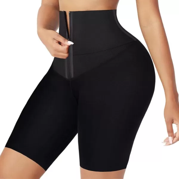 Tummy Control Shapewear High Waisted Shorts For Women Butt Lifting Thigh Slimmer with Zipper