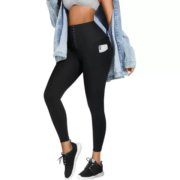 Waist Trainer Shorts for Women Lower Belly Fat High Waist Compression Yoga Leggings Butt Lifter Thigh Slimmer