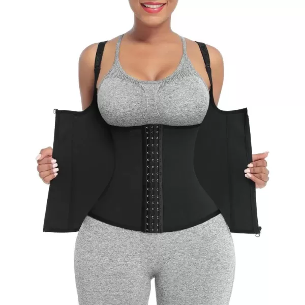 Waist Trainer for Women Corset Vest Body Shaper Cincher Trimmer Tank Top Sport Girdle with Steel Bones
