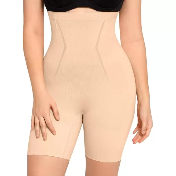 Womens Shapewear Tummy Control High Waisted Seamless Body Shaper Shorts Girdle Butt Lifting Panties Thigh Slimmer