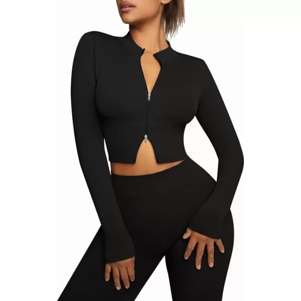 Workout Sets for Women-2 Piece Seamless Yoga Outfit High Waist Leggings Crop Top Gym Sets