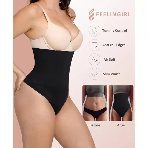 Tummy Control Shapewear High Waisted Thong Body Shaper for Women Seamless Shaping Underwear