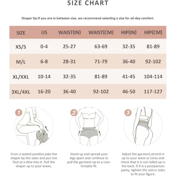 Tummy Control Shapewear High Waisted Thong Body Shaper for Women Seamless Shaping Underwear