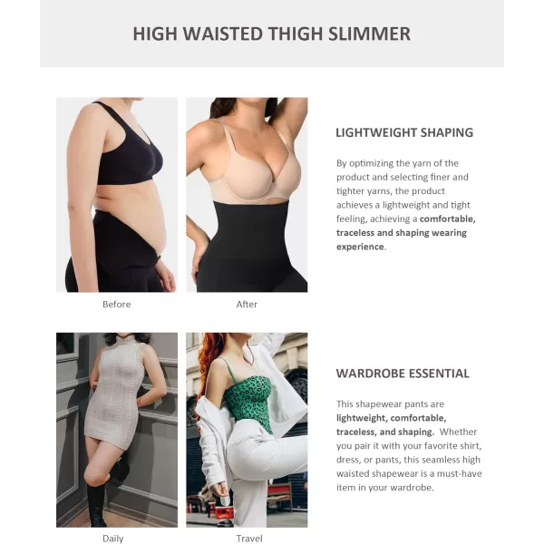 High Waisted Body Shaper Shorts Shapewear for Women Tummy Control Steel Bone Body Shaper Panties