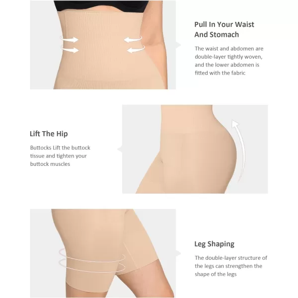 High Waisted Body Shaper Shorts Shapewear for Women Tummy Control Steel Bone Body Shaper Panties