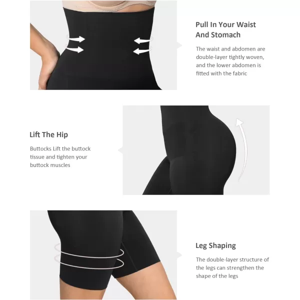 High Waisted Body Shaper Shorts Shapewear for Women Tummy Control Steel Bone Body Shaper Panties