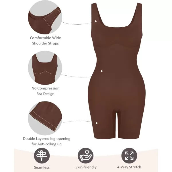 Shapewear Bodysuit for Women Tummy Control Seamless Butt Lifting Thigh Slimmer Full Body Shaper