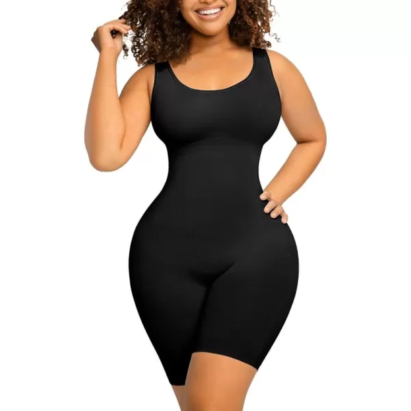 Shapewear Bodysuit for Women Tummy Control Seamless Butt Lifting Thigh Slimmer Full Body Shaper