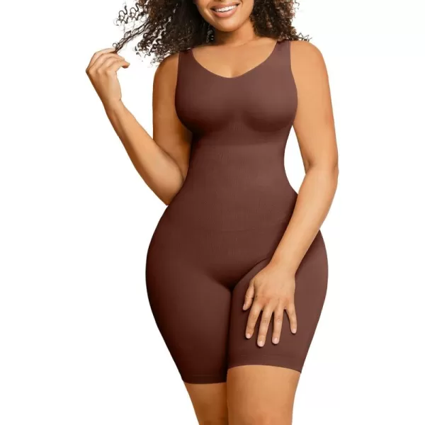 Shapewear Bodysuit for Women Tummy Control Seamless Butt Lifting Thigh Slimmer Full Body Shaper