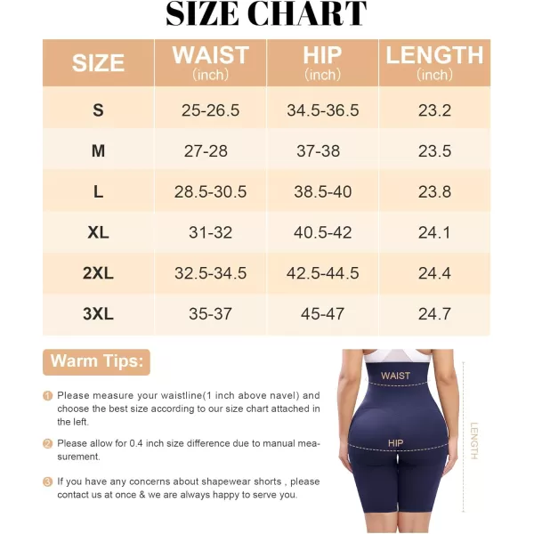 FeelinGirl Shapewear for Women Tummy Control High Waisted Faja Shorts Corset Waist Trainer Body Shaper Shorts with Pockets