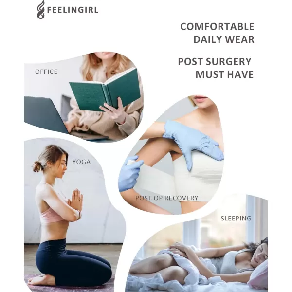 Post Surgery Compression Bra for Women's Front Closure with Adjustable Straps Wirefree Post Op Bra