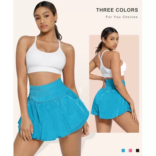 Womens High Waisted Athletic Skorts Quick Dry Gym Workout Skirt Tennis Golf Skirts for Girl with Pocket