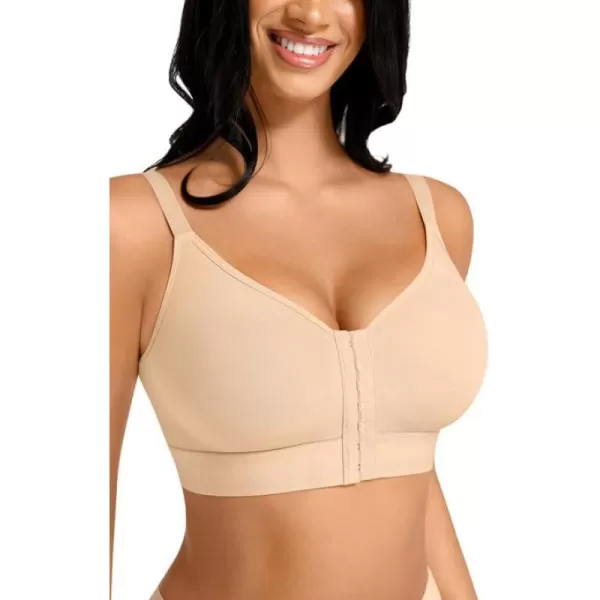 FeelinGirl Post Surgery Bra Front Closure for Women Compression Posture Corrector Everyday Shapewear Top