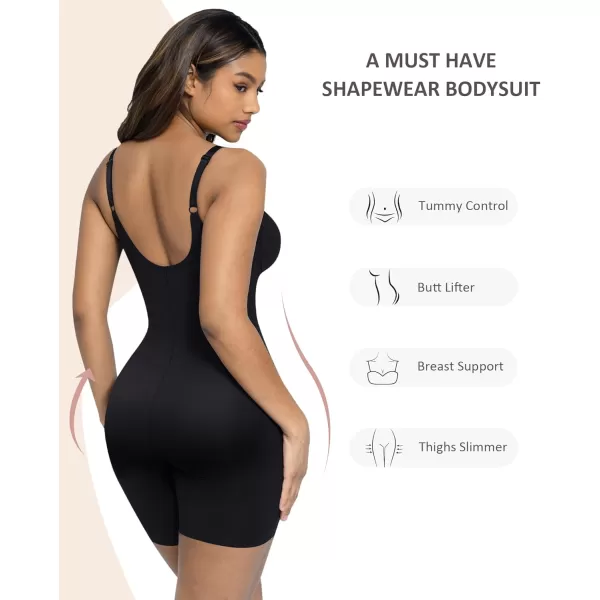 FeelinGirl Shapewear Bodysuit for Women Tummy Control Butt Lifter Faja Full Body Shaper with Bulid-in Bra