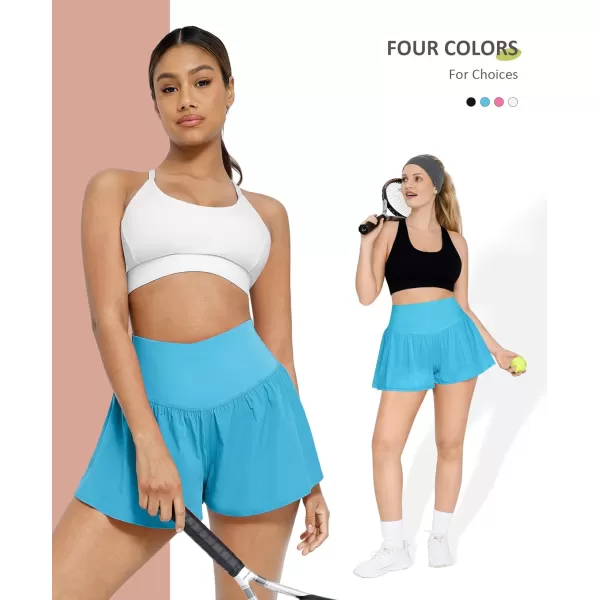 FeelinGirl Athletic Skorts for Women Workout Running Gym Shorts Tennis Golf Skirts for Girl with Pocket)
