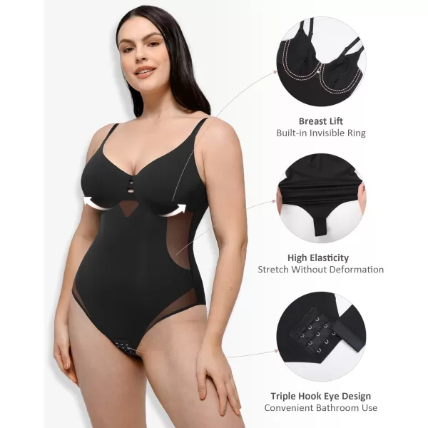 FeelinGirl Shapewear Tummy Control Bodysuit For Women Shapewear Body Suits Tops Seamless Body Shaper