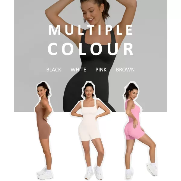 FeelinGirl Shapewear for Women Tummy Control Seamless Body Shaper Square Neck Bodysuit Full Body Shapewear
