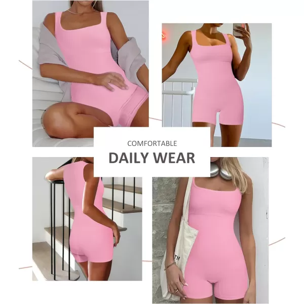FeelinGirl Shapewear for Women Tummy Control Seamless Body Shaper Square Neck Bodysuit Full Body Shapewear