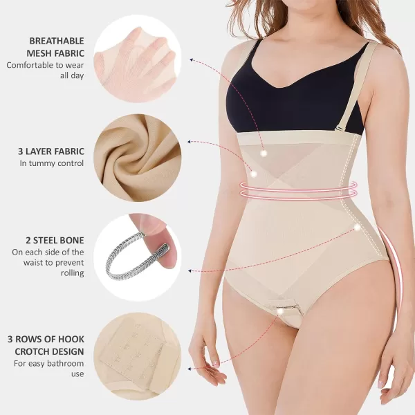 Tummy Control Faja Shorts Shapewear for Women Seamless Bodysuit Cross Compression Body Shaper