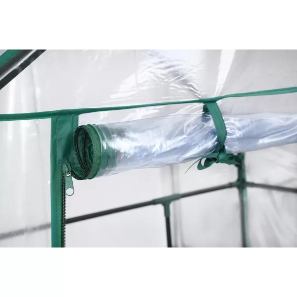Miracle-Gro 23" x 17" x 57" All-Season 4-Tier Mini Grow House Outdoor or Backyard Easy Assembly Portable Greenhouse, Translucent
