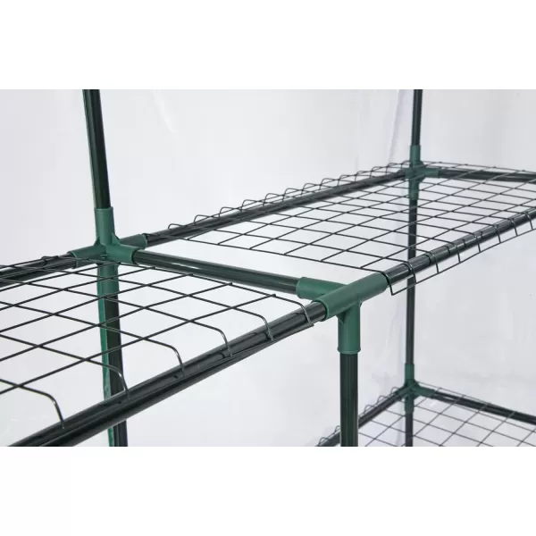 Miracle-Gro 23" x 17" x 57" All-Season 4-Tier Mini Grow House Outdoor or Backyard Easy Assembly Portable Greenhouse, Translucent
