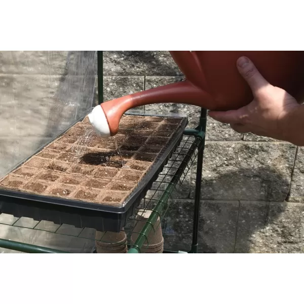 Miracle-Gro 23" x 17" x 57" All-Season 4-Tier Mini Grow House Outdoor or Backyard Easy Assembly Portable Greenhouse, Translucent