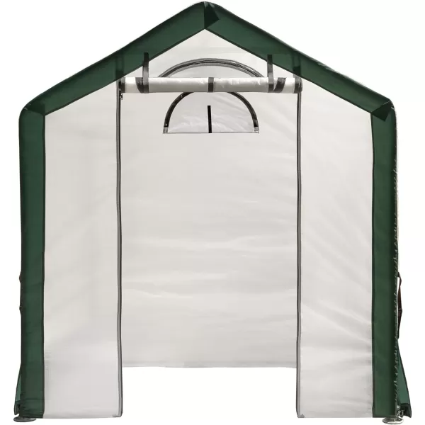 Miracle-Gro 6' x 4' x 6' All-Season Indoor/Outdoor Backyard Garden Greenhouse and Compact Waterproof Plant Shelter, Translucent