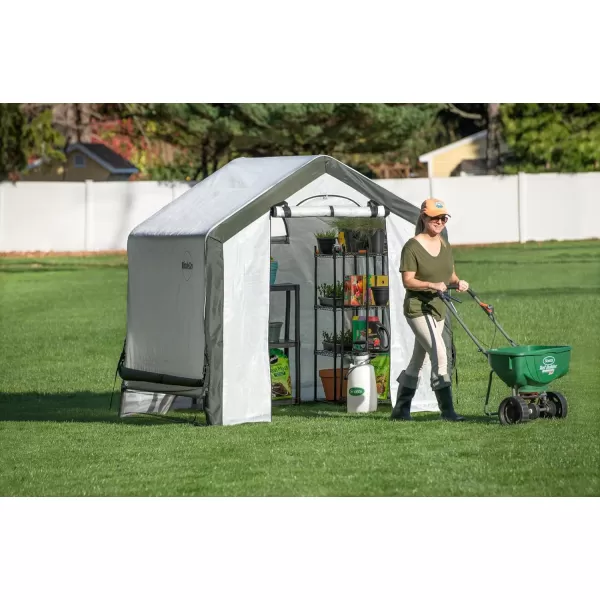 Miracle-Gro 6' x 4' x 6' All-Season Indoor/Outdoor Backyard Garden Greenhouse and Compact Waterproof Plant Shelter, Translucent