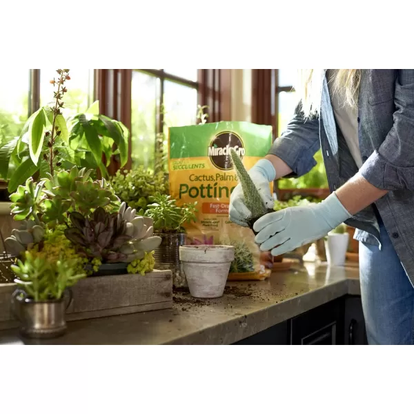 Miracle-Gro Cactus, Palm &amp; Citrus Soil - For Containers , Added Fertilizer Feeds for 6 Months, 8 qt.