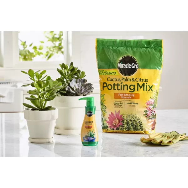 Miracle-Gro Cactus, Palm &amp; Citrus Soil - For Containers , Added Fertilizer Feeds for 6 Months, 8 qt.